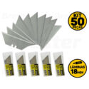 Kit Com 50 Lâminas Estilete Trapezoidal